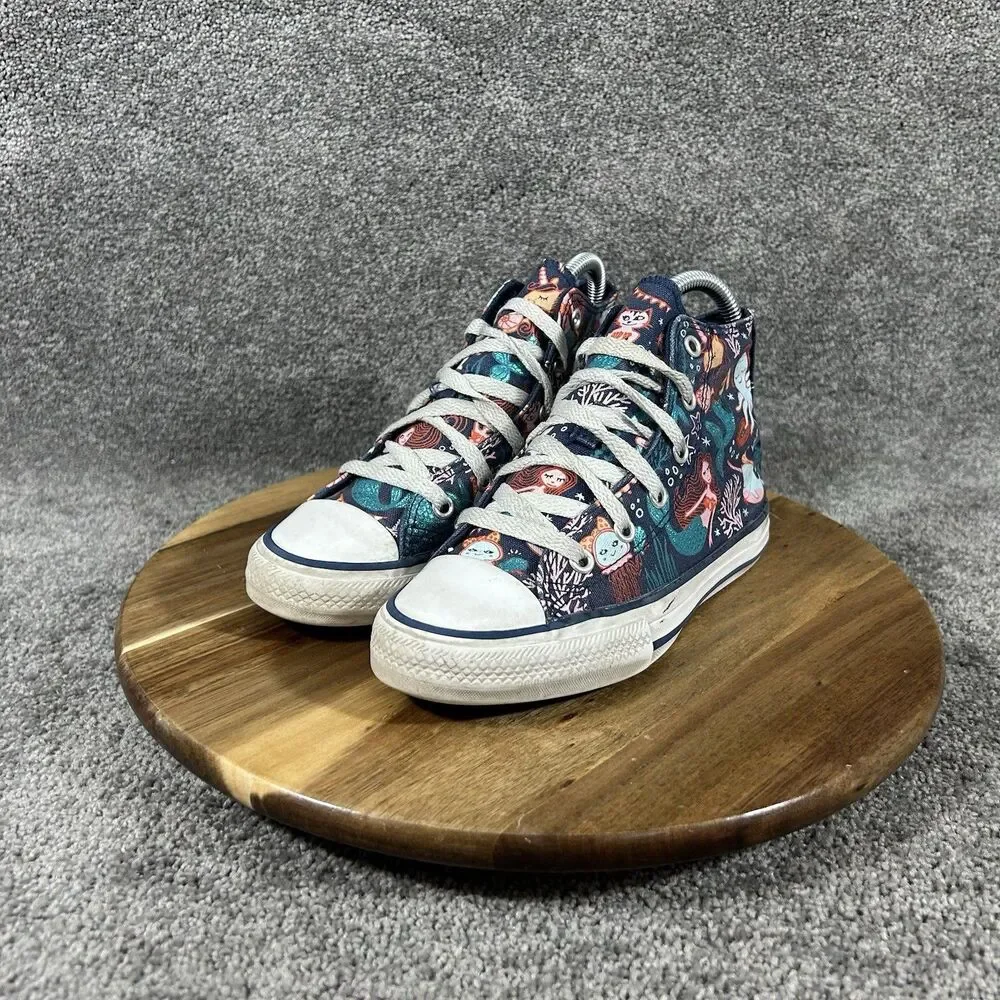 Converse Chuck Taylor All Star Kids Size 1 Mermaid Under The Sea Athletic Shoes